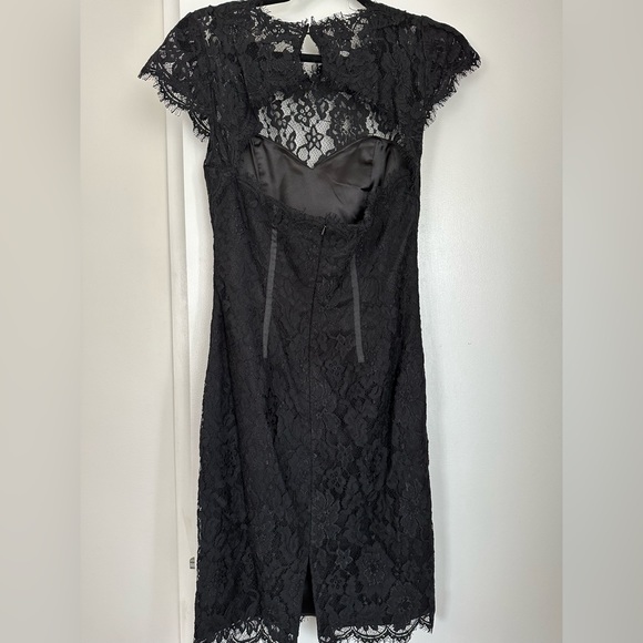 Lace Cocktail Dress with Open Back - Picture 2 of 3